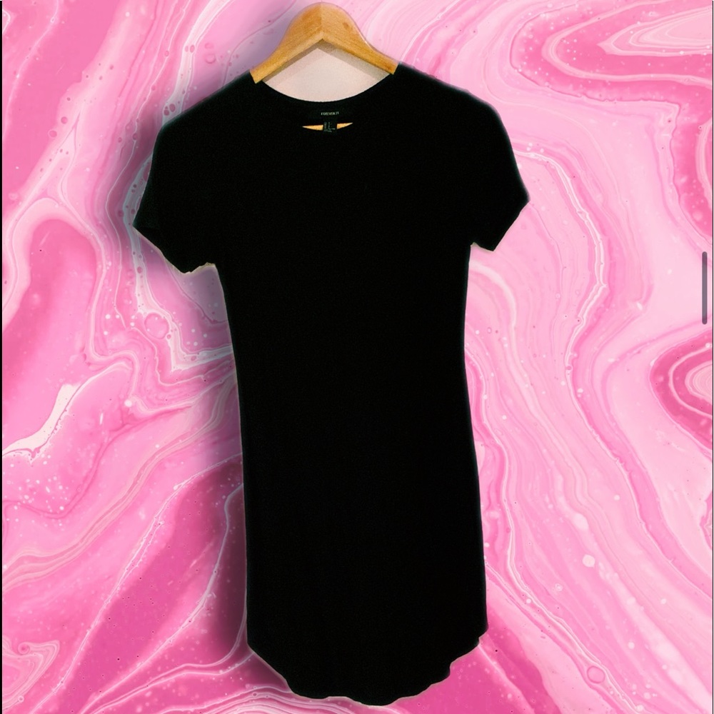 Black t-shirt dress